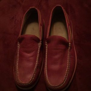 Polo Slip ons Red Leather excellent condition